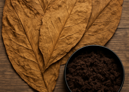 Tobacco leaves and dip product